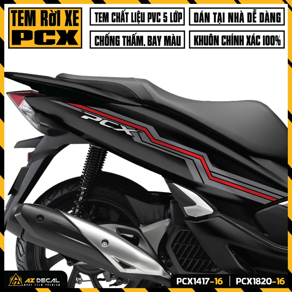 Tem Rời PCX 2014 - 2020 Thiết Kế Thời Thượng | PCX-16 | Decal Chế Dán Xe Máy PCX 125 150 160 Chống Nước Bền Màu