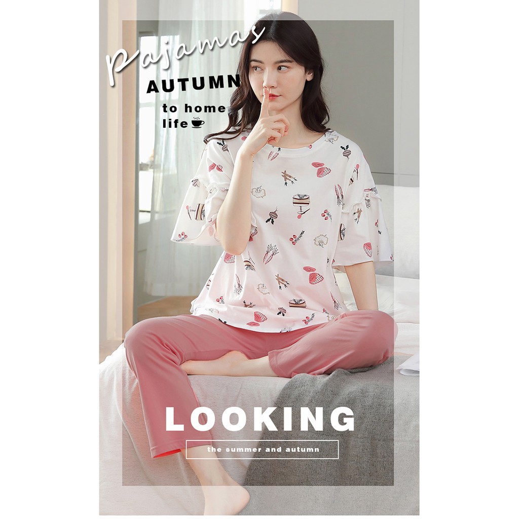 Đồ bộ, đồ mặc nhà nữ chất thun cotton 100% cực dễ thương -MH8016 | BigBuy360 - bigbuy360.vn