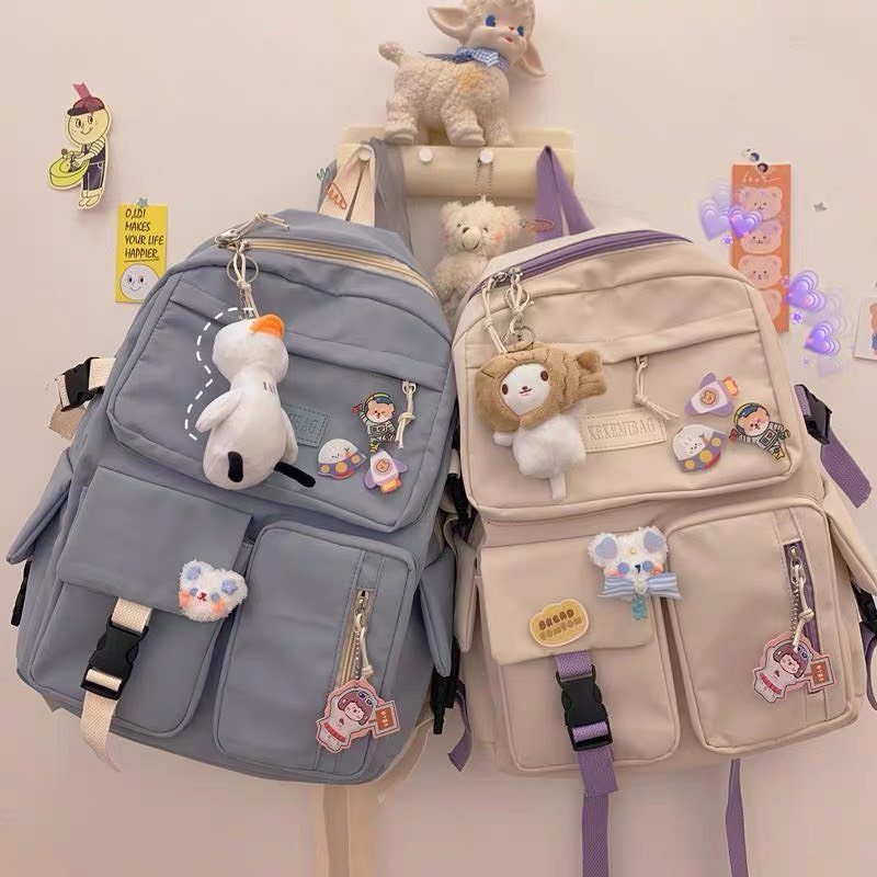 Balo nữ đi học thời trang Ulzzang Hàn Quốc, cặp sách đẹp hàng cao cấp dễ thương