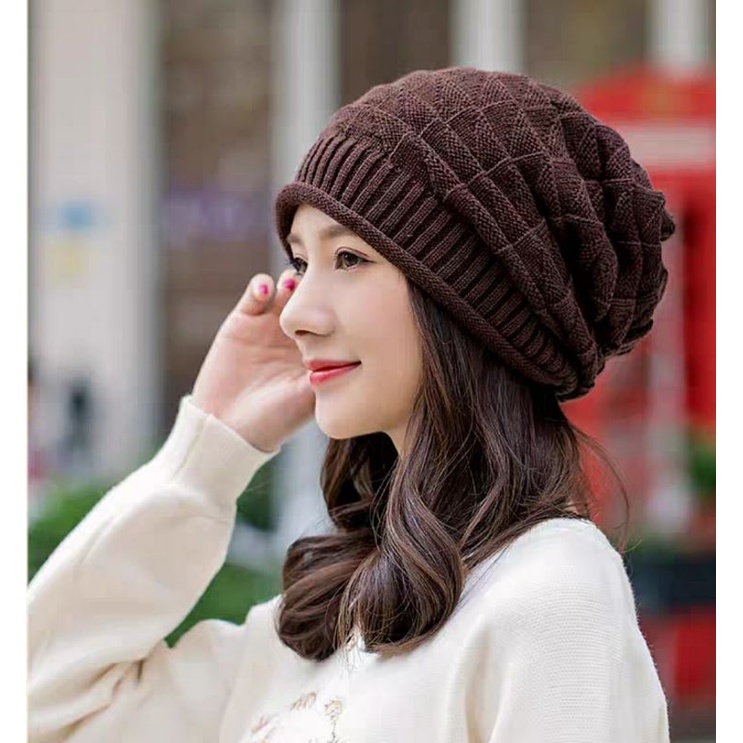 Nón mũ len nam nữ thời trang Hàn Quốc mới