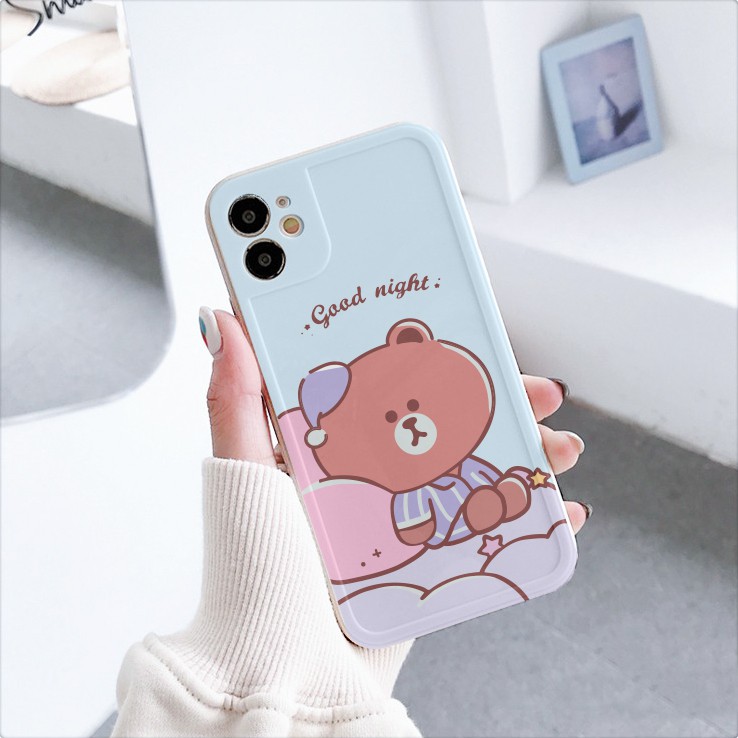 Ốp lưng iphone viền nổi bóng good night 6/6plus/6s/6splus/7/7plus/8/8plus/x/xr/xs/11/12/pro/max/plus/promax-Awifi G5-3