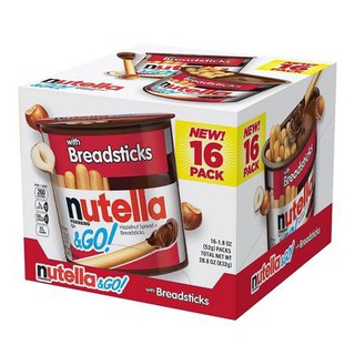 (Thùng 16 Hộp) Bánh Que Chấm Socola Hạt Dẻ Nutella