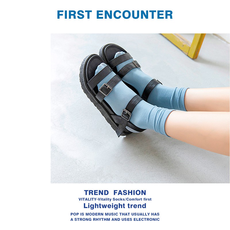 Vớ Cotton Cổ Cao Thời Trang Dành Cho Nữ 2022