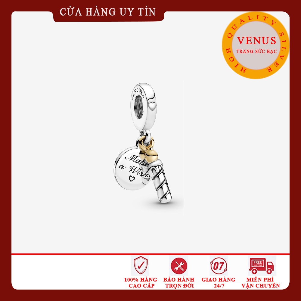 [Charm bạc 925 cao cấp] Charm bạc hình cây nến- Mã sản phẩm VENUSNEN