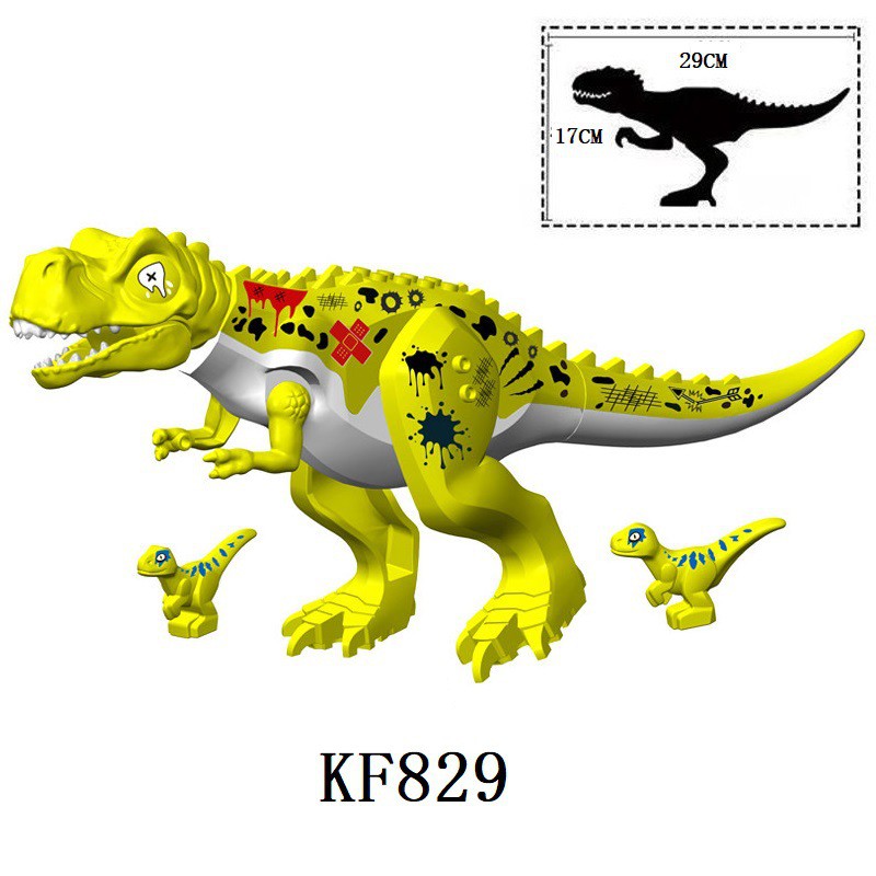 BIGFIG Khủng Long Bạo Chúa Cùng Các Khủng Long Con KF829 - Lắp Ráp Đồ Chơi Dinosaur