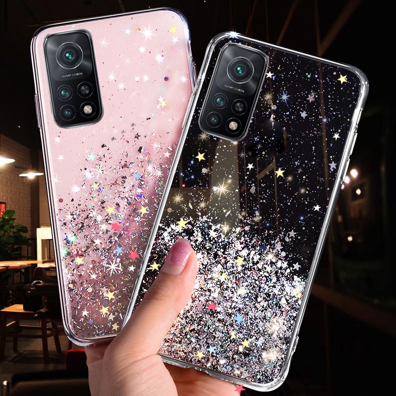 Ốp Điện Thoại Trong Suốt Đính Kim Tuyến Cho Xiaomi Redmi 10 Note 11 10 Pro Max Note 10S