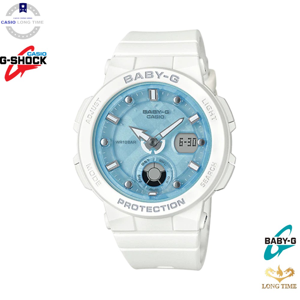 Đồng hồ nữ Casio Baby-G BGA-250-7A1DR chính hãng  chống va đập - Bảo hành 12 tháng - Pin trọn đời