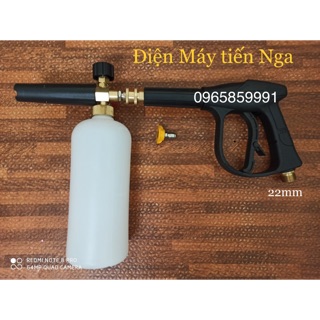 Combo súng rửa xe áp lực + bình phun bọt tuyết 1 lít