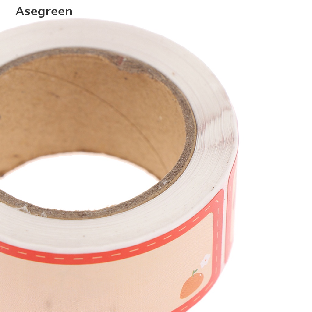 Cuộn 120 nhãn dán ghi tên chai lọ họa tiết hoạt hình dễ thương