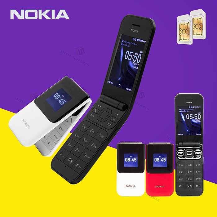 Điện Thoại Di Động Lật Chính Hãng, Phiên Bản 2G Dành Cho Nokia 2720