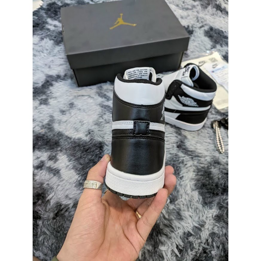 Giày thể thao Jordan 1 cao cổ panda đen trắng  Giày JD1 HIGH PANDA nam nữ Full Box BIll