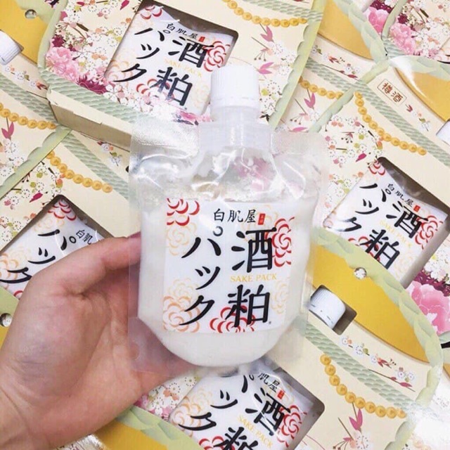 Mặt nạ bã rượu Sake Kasu Face Pack 120g Nhật Bản ủ trắng da