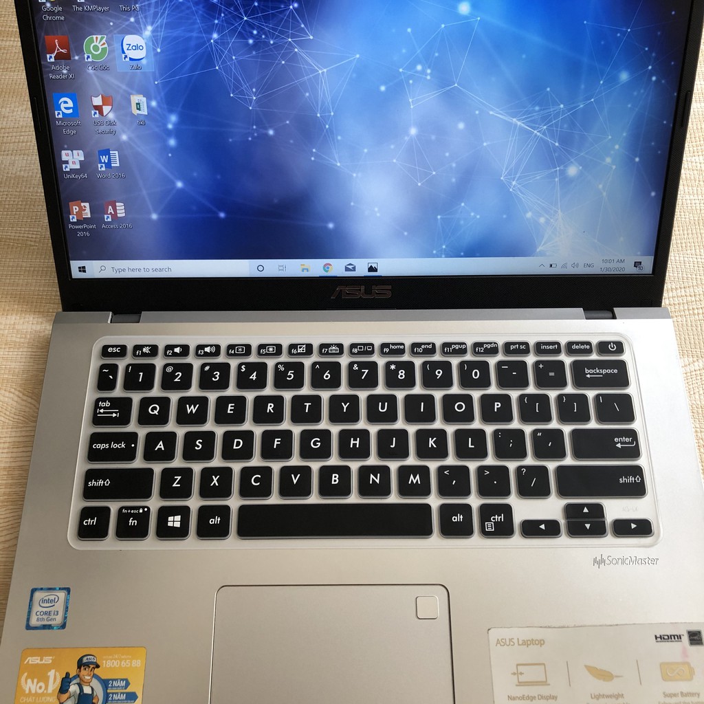 Ốp bàn phím laptop Asus 14 inch - TYPE 7 loại ôm phím