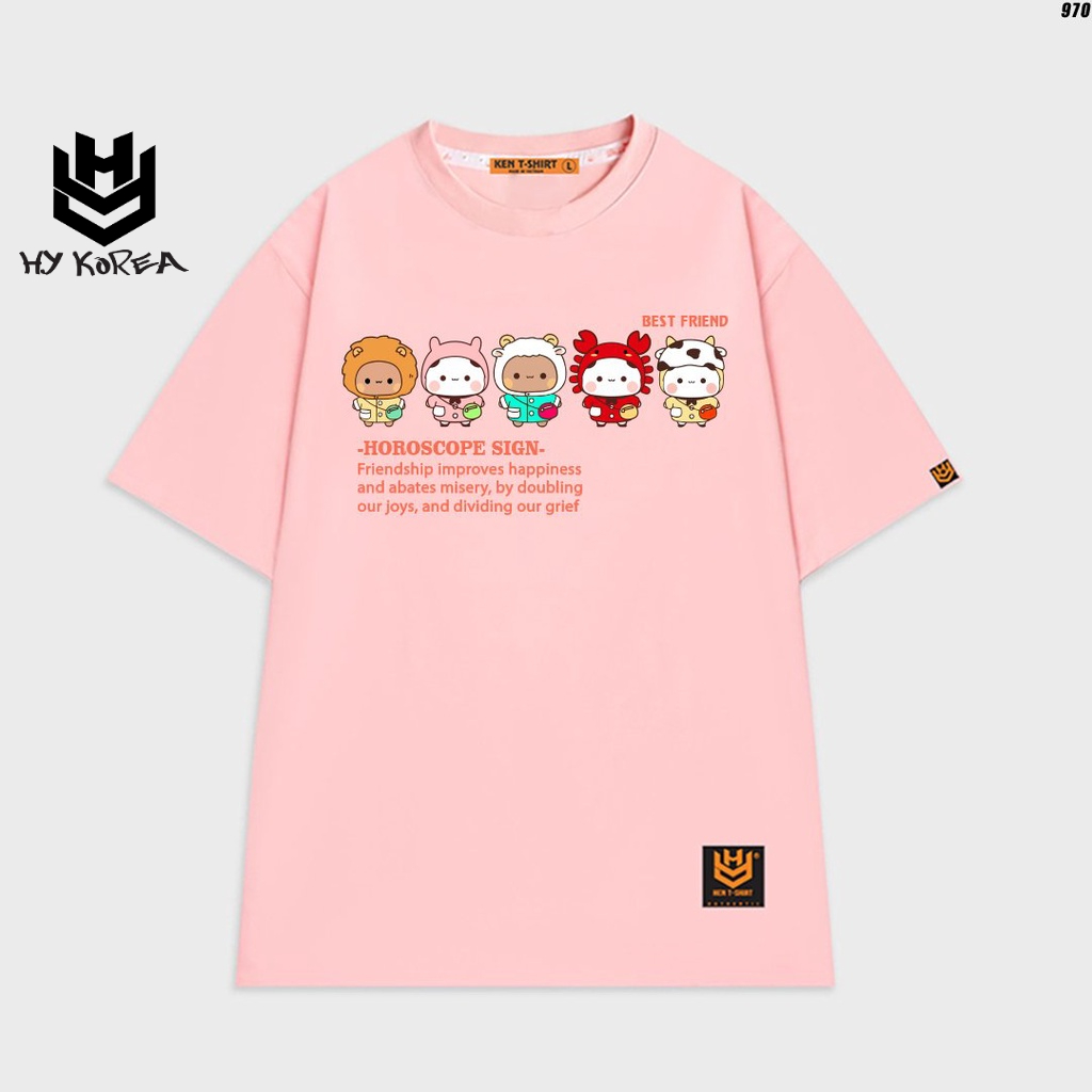 Áo thun nữ cute tay lỡ form rộng Horoscope 970 HY KOREA