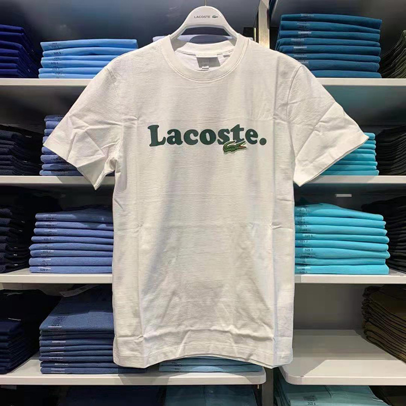 Lacoste Print Men's All-match Casual Simple Cotton Short-sleeved T-shirt