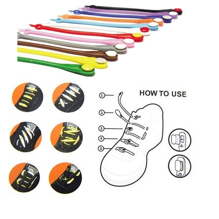 Dây Giày Sillicon Đàn Hồi Thông Minh Hilaces cao cấp hàng chuẩn xịn 12-14 DÂY