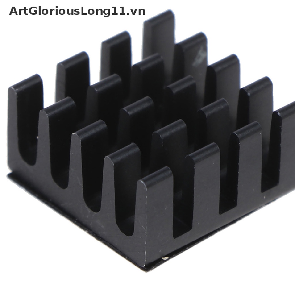 【ArtGloriousLong】 4pcs Black Aluminum Heatsink Cooler Cooling Kit For Raspberry Pi 3/2 /Rpi B+ .