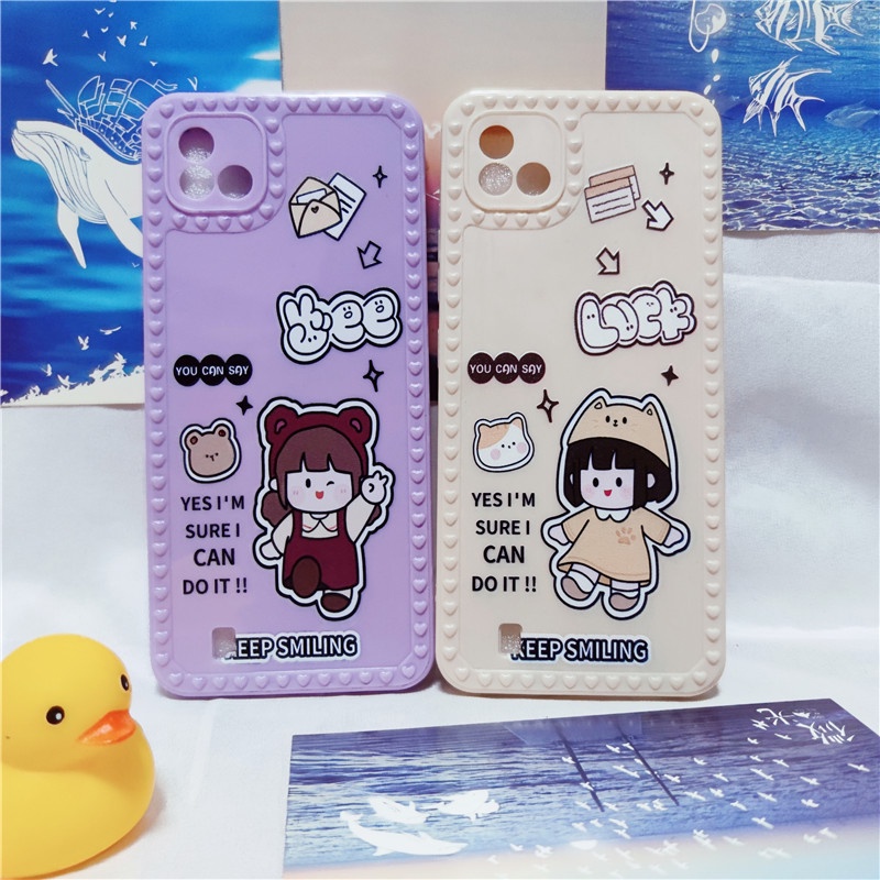 Ốp Điện Thoại Hoạt Hình Cho OPPO A15 A15S A35 A16 A54 A55 A1K A31 A5 A9 2020 A8 A3S A5S A7 A12 A11K F9 Realme C11 C20 C20A C1 C2