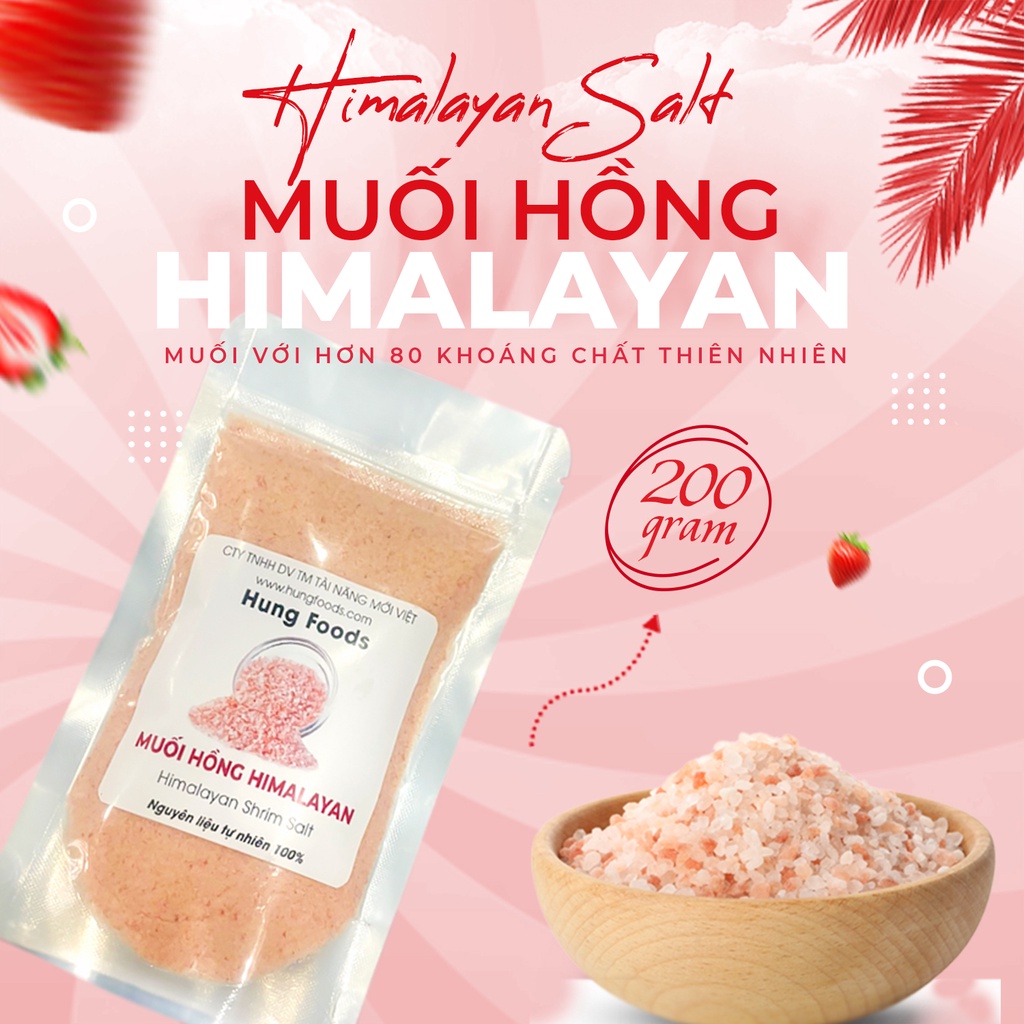 200gram Muối Hồng Himalaya (túi nhỏ) - Himalayan Salt