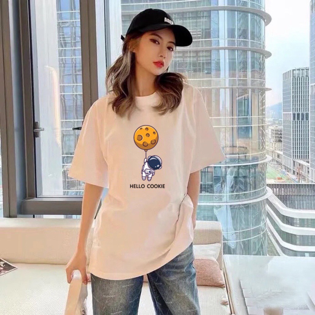 Áo thun unisex cổ tròn form rộng streetwear áo phông nam nữ form to basic cotton oversize