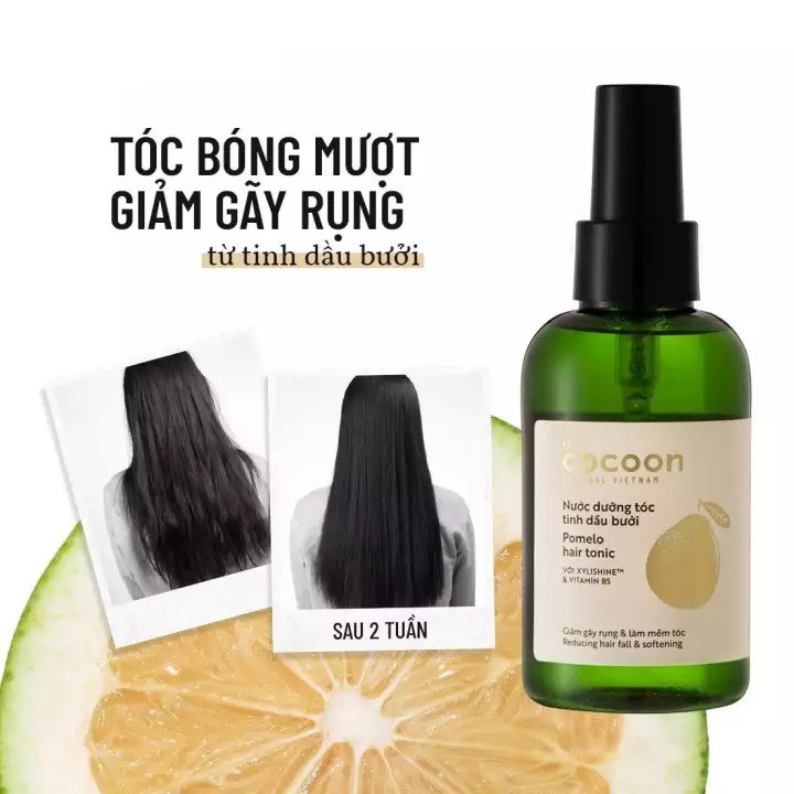 Xịt dưỡng tóc tinh dầu vỏ bưởi Pomelo Cocoon 140ml