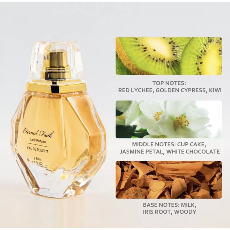 Nước hoa Miniso Eternal Faith lady pecrfume:Nước hoa Nữ,Hương thơm dịu nhẹ,lưu hương cực lâu,50ml