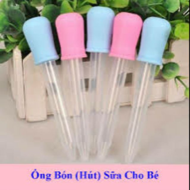 Ống bóp silicone mềm đút sữa- nước cho bé