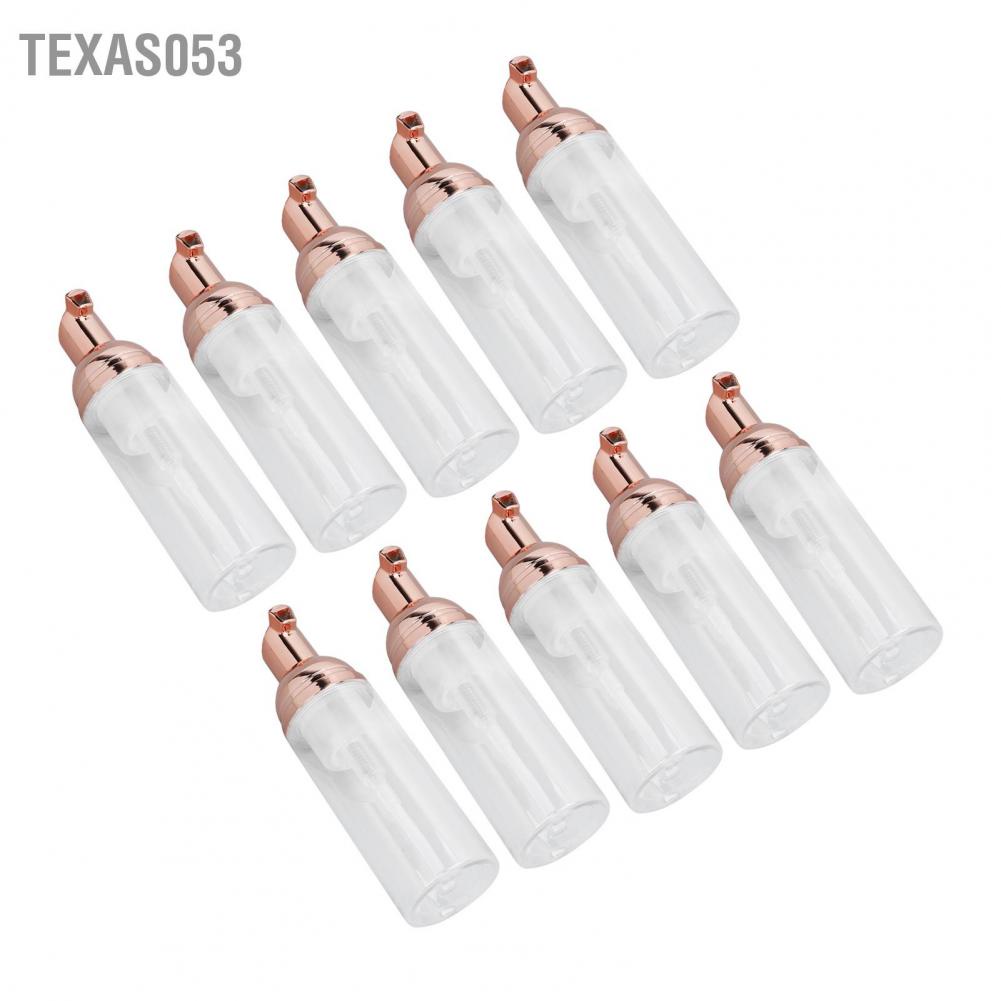 [Hàng mới về] Set 10 chai PET 50ml dạng nhấn tạo bọt làm sạch da