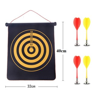 Bảng phóng phi tiêu nam châm 12 inches, kèm 04 phi tiêu (40x32cm)