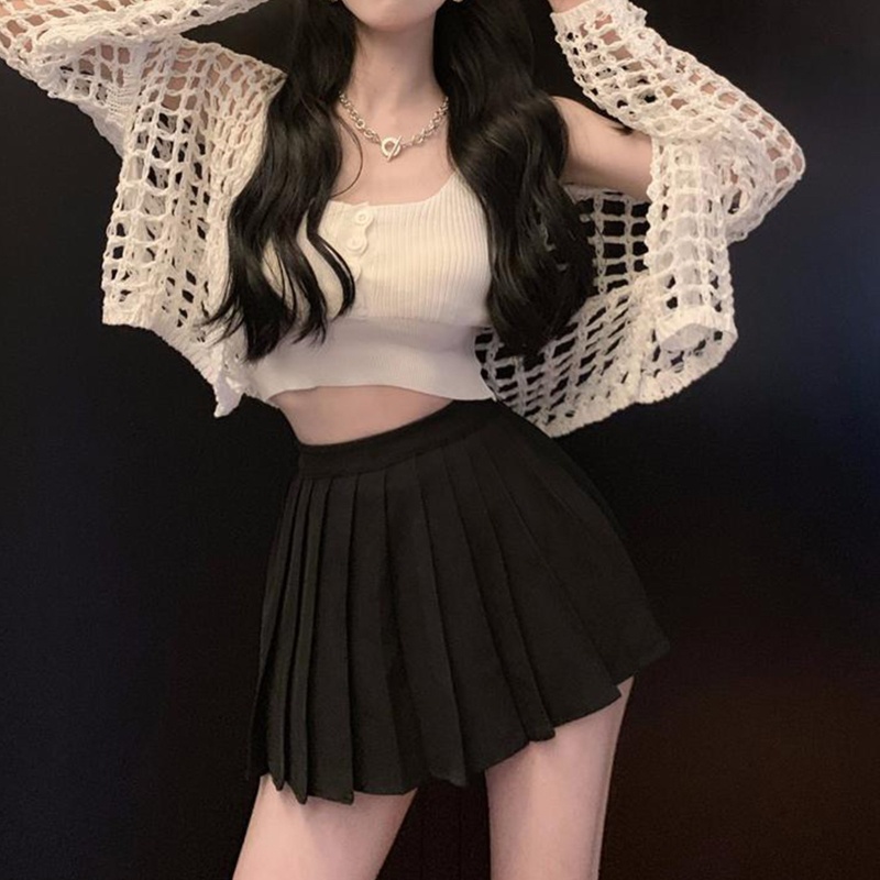 Áo Cardigan Dệt Kim Phối Nút Thời Trang Mùa Thu Dành Cho Nữ