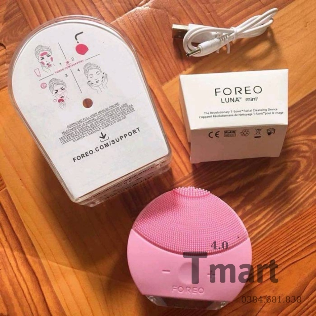 Máy Rửa Mặt Cao Cấp Rung Sóng Siêu Âm Sonic 4.0 - Rửa Sạch Sâu massage Da Mặt - Bmart4.0