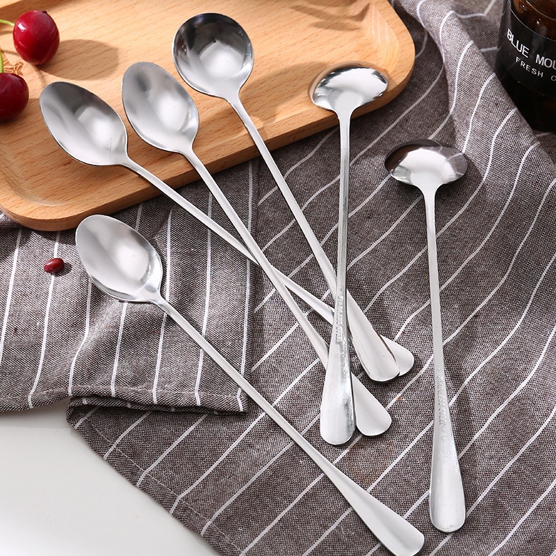 Thìa Inox Cán Dài, Thìa cafe - Muỗng inox cán dài, muỗng cafe inox 304 cao cấp