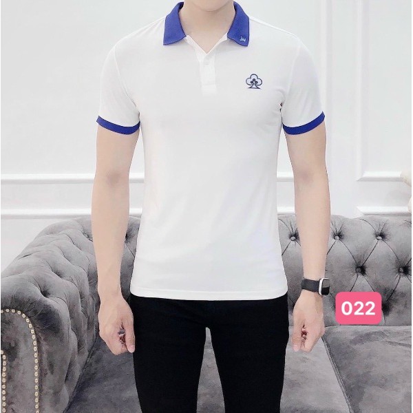 Áo thun nam polo cổ trụ màu kem chất vải cotton dày dặn co giãn tay ngắn, phông nam đẹp Havado122 nhiều mẫu