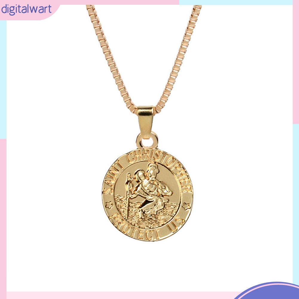 Dây Chuyền Mặt Tròn Khắc Họa Tiết Thời Trang Độc Đáo