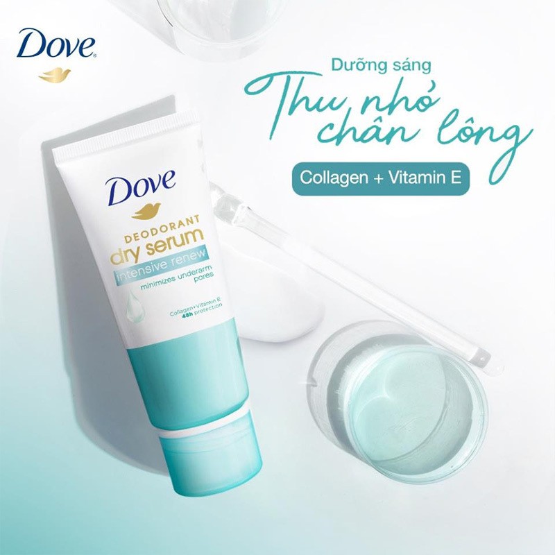 Kem Khử Mùi Dove Tinh Chất Serum Collagen Sáng Mịn Thái Lan 50mL