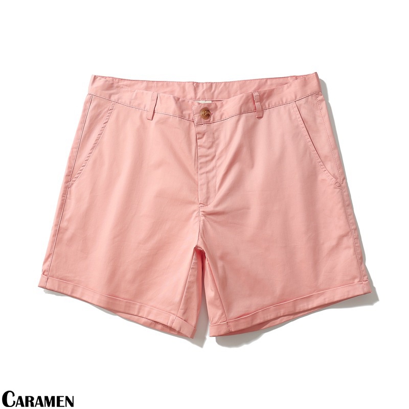Quần Short Kaki Nam CARAMEN vải Mềm Mịn, Khóa Kéo, Phong Cách Trẻ Trung