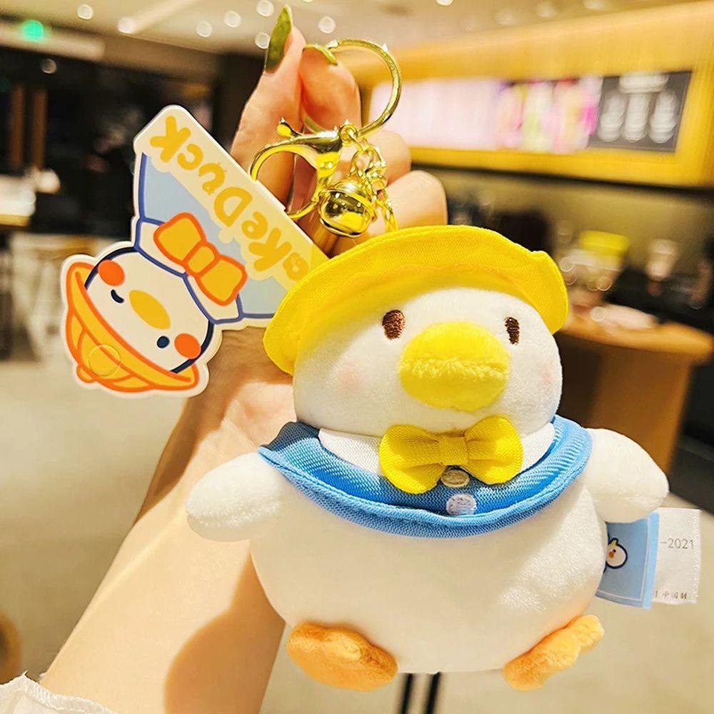 Móc Khóa Hình Vịt Nhồi Bông Dễ Thương