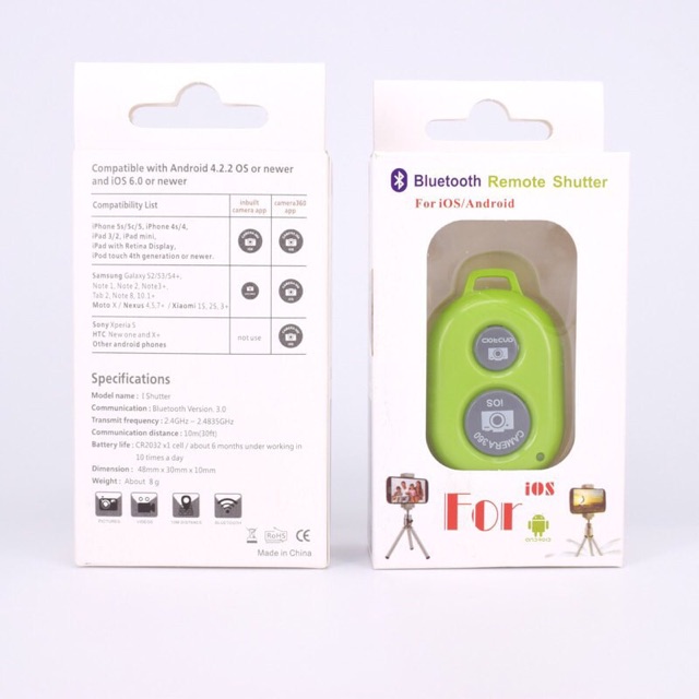 Nút bấm chụp ảnh Bluetooth điều khiển từ xa