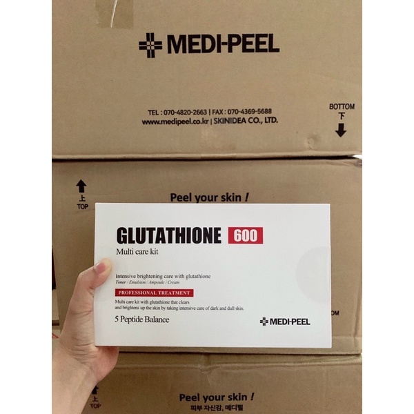 SÉT DƯỠNG TRẮNG MEDI PEEL GLUTATHIONE 600