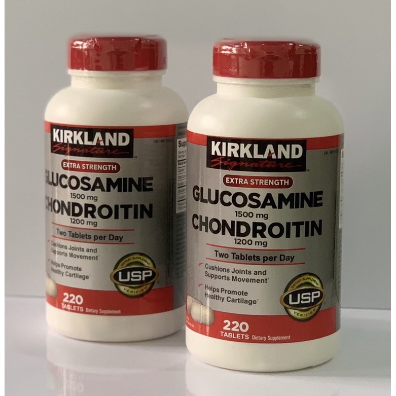 Viên Uống Bổ Khớp Kirkland Glucosamine 1500mg Chondroitin 1200mg - Hộp 220 Viên