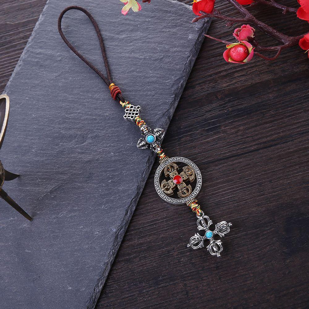 DARNELL Darnell Cross Vajra Dây Treo Điện Thoại Mặt Hình Côn Trùng / Xe Máy Làm Thủ Công DIY