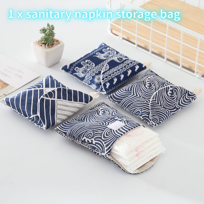 Túi đựng băng vệ sinh tùy chọn họa tiết phong cách hoạt hình đáng yêu