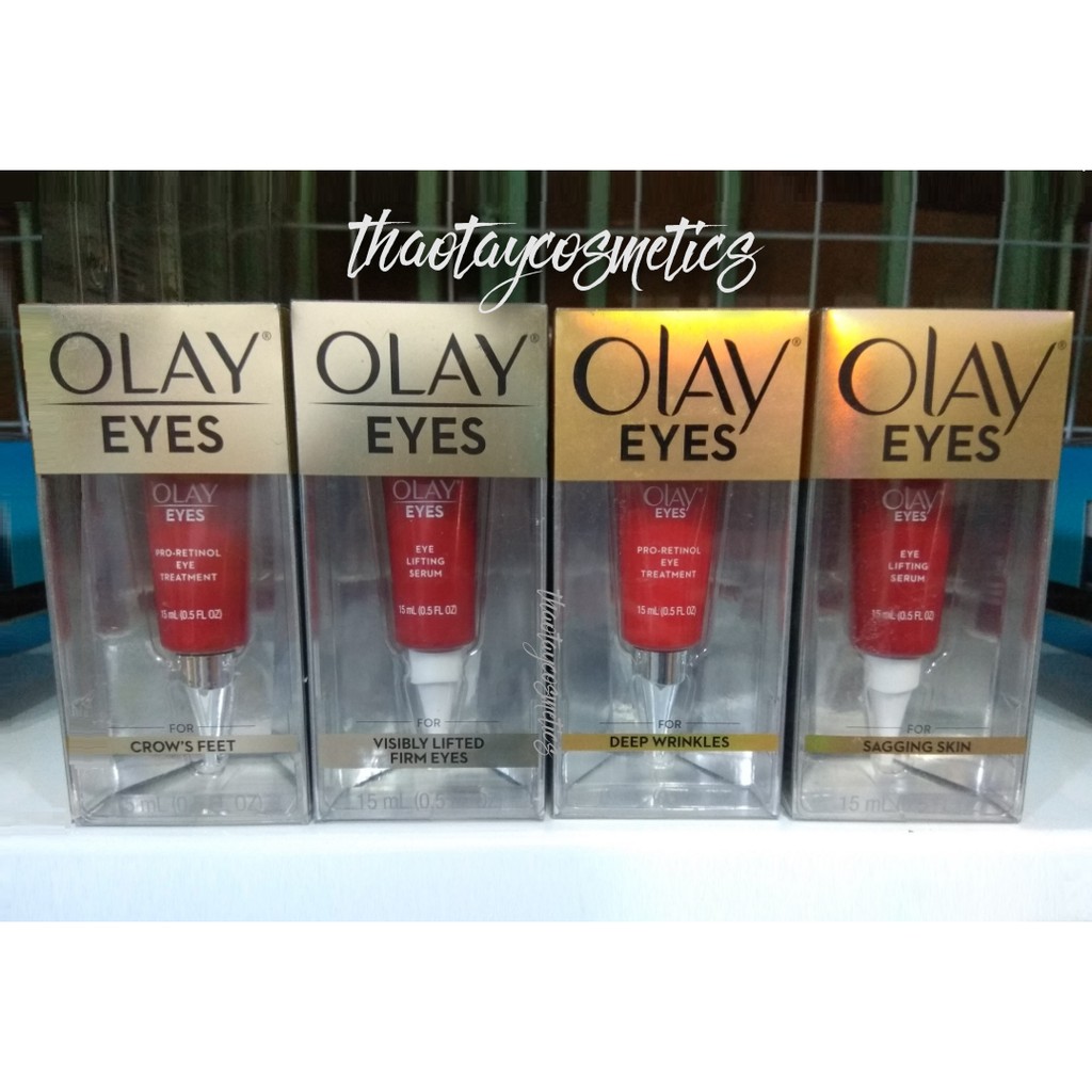 [Hàng Mỹ] Kem dưỡng mắt Olay Eyes (Crow's Feet/ Visibly Lifted Firm Eyes/ Deep Wrinkles/ Sagging Skin) | BigBuy360 - bigbuy360.vn