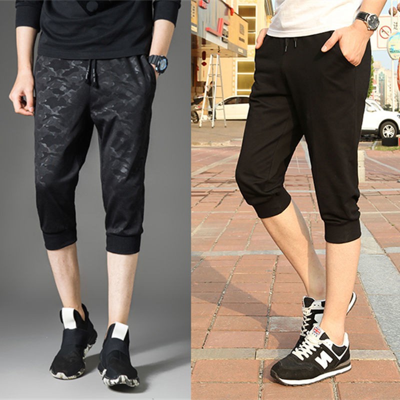 Quần Short Thể Thao Vải cotton Mỏng Buộc Dây Thời Trang 2021 2021 6.9 Cho Nam