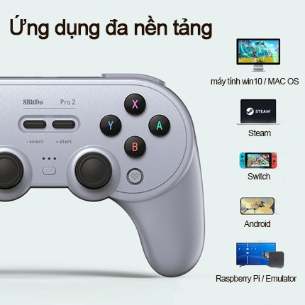 8Bitdo Pro 2 Bluetooth gamepad ưu tú điện thoại di động không dây hơi, Android Apple Universal NS Switch / Lite PC