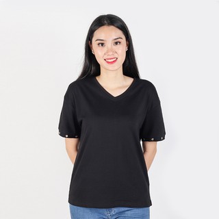 Áo thun nữ Jeanswest tay ngắn cổ tim 82-273297-8010