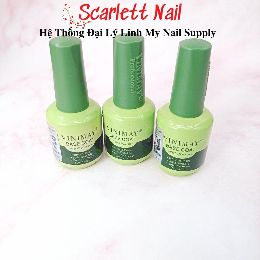 Sơn Base Liên Kết Vinimay - Top bóng lì phá gel loang lột cường lực giọt sương