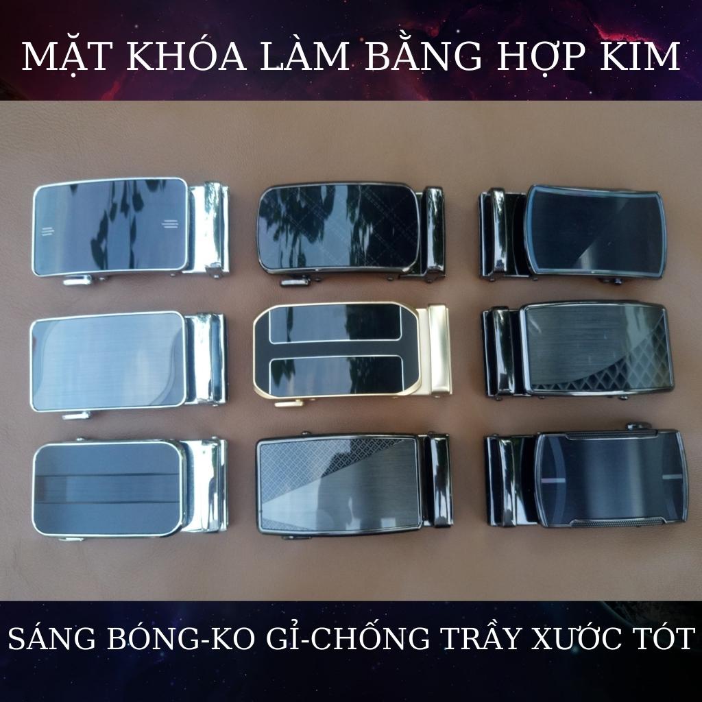 Thắt lưng nam da bò mã TL02,dây lưng nam cao cấp màu nâu, khoá tự động nhiều mặt lựa chọn bảo hành 24 tháng