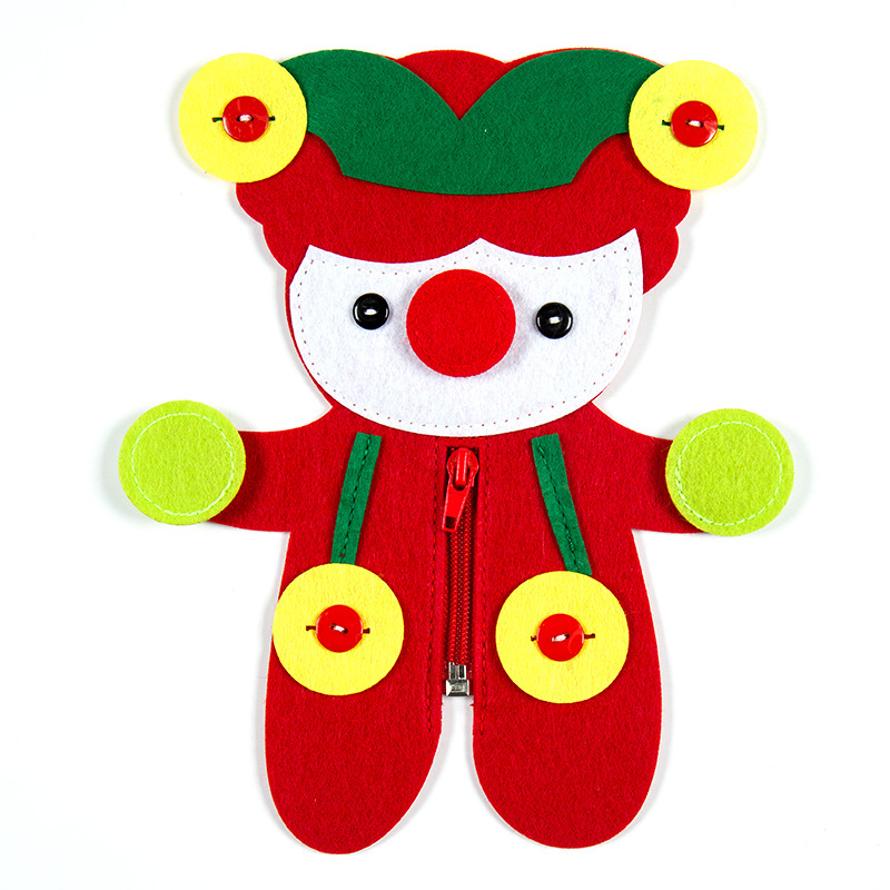 Đồ Chơi Giáo Dục Kỹ Năng Động Cơ Dây Kéo Nút Montessori Cho Trẻ Mẫu Giáo