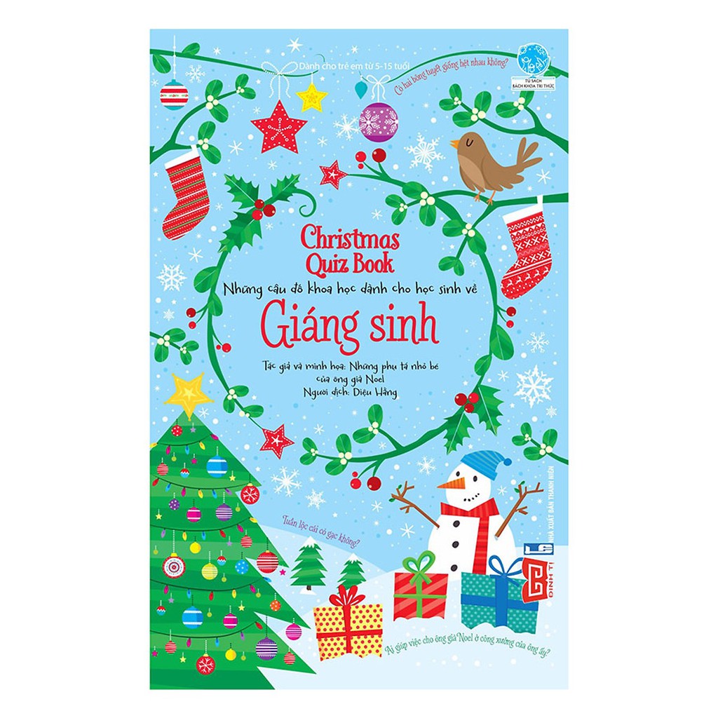 Sách - Christmas Quiz Book - Những Câu Đố Khoa Học Dành Cho Học Sinh Về Giáng Sinh